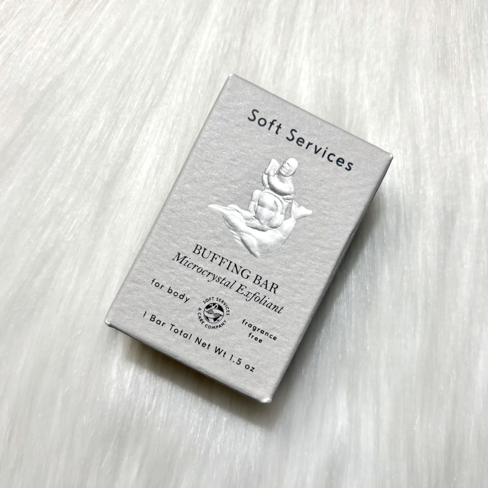 4/$30 Bundle💫Soft Services Mini Buff Body Exfoliating Bar Fragrance Free NIB
